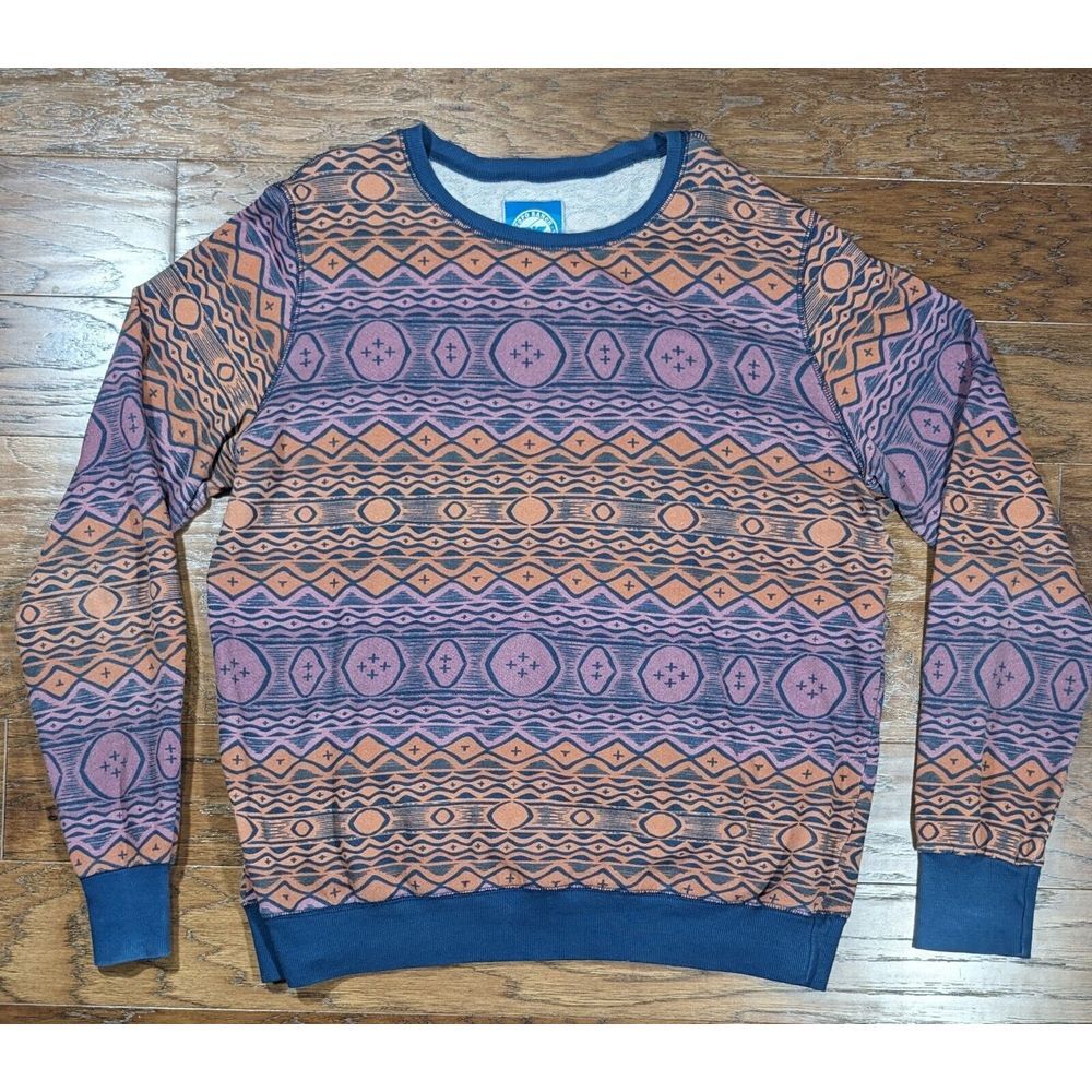 Topo Ranch Venice California Pullover Southwest Pattern‎ Long Sleeve S XXL (XL)